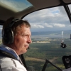 R44 cockpit view over Dornoch Firth