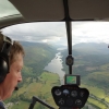 View of Loch Ness from cockpit