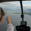 R44 instructor pointing to destination