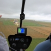 R44 on approach to Wick Airport runway cockpit view