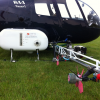 R44 fitted with spray booms