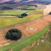 Crop circle aerial view