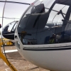 R44 in hangar