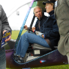 British Helicopter Team members in R22 G ZAPY at Sywell