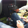 Tim in Eurocopter 135 cockpit