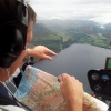R44 over Loch Ness Scotland cockpit view